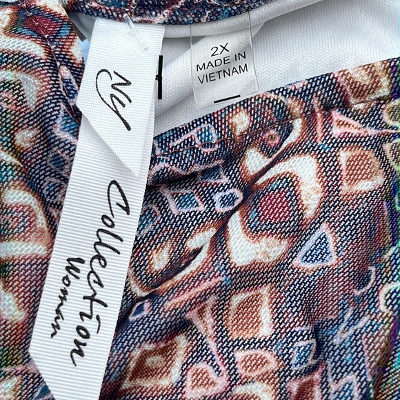 NWOT NY Collection ruched maxi 1X-2X - Picture 12 of 13